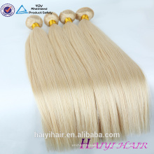 Große unverarbeitete Jungfrau 613 eurasische Haarverlängerung gerade Remy menschliche blonde russische Haare